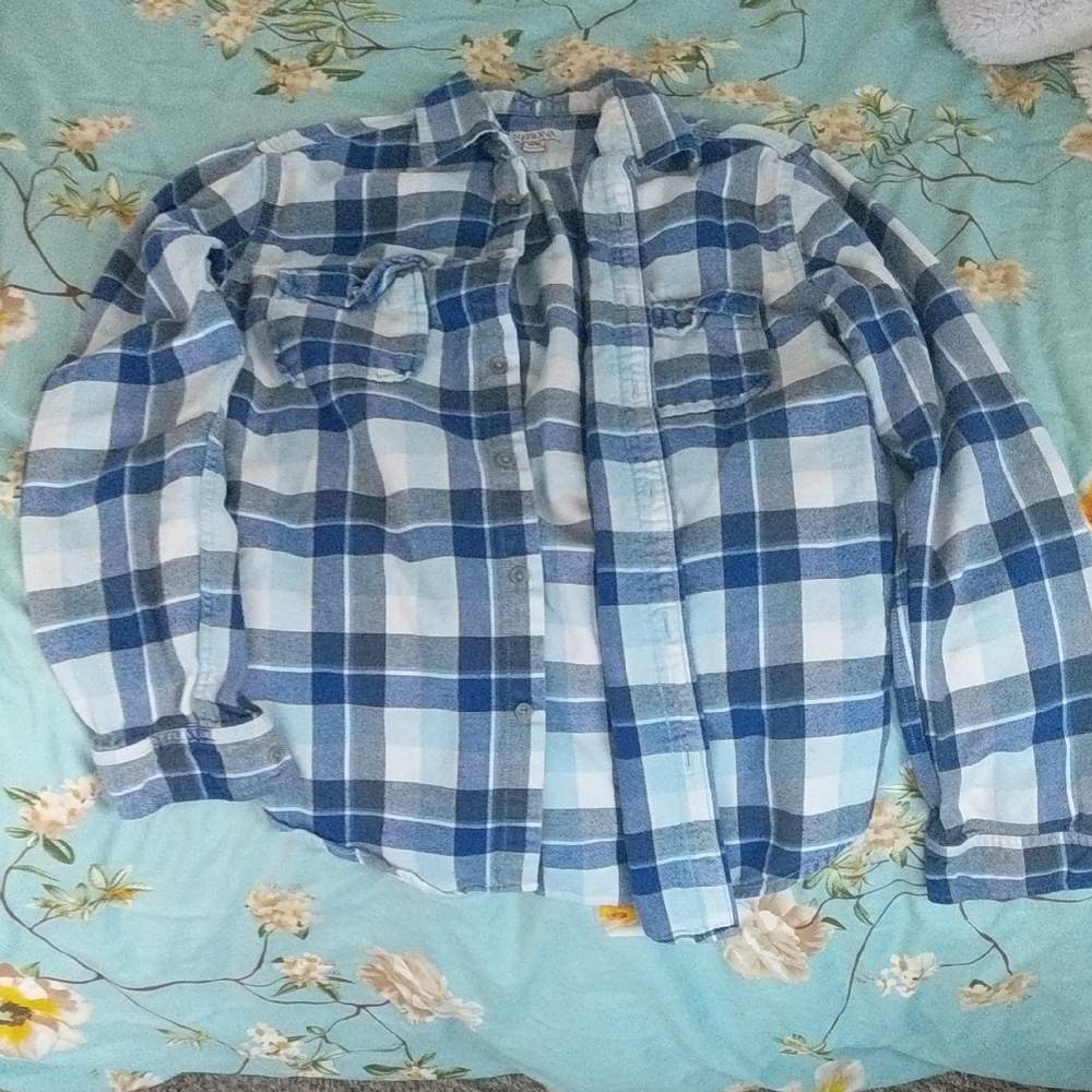 Blue Plaid Shirt